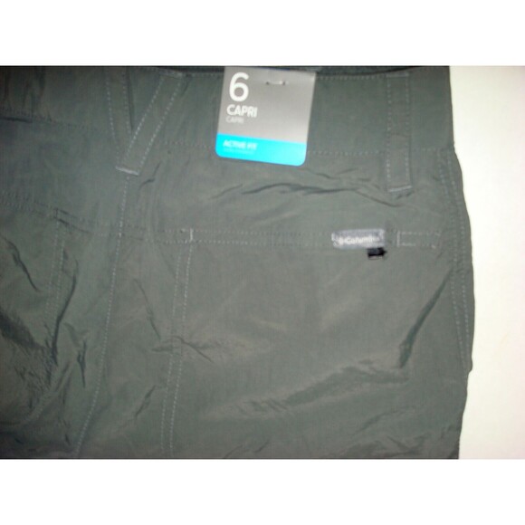 Womens 6 38 New NWT Columbia Capri Pants Pockets Gray UPF 50 Dark Silver Ridge - Picture 5 of 8